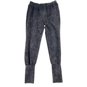 You Are Not Alone Women Grey Acid Wash High Cuff Jogger Sweatpants Large Y4695